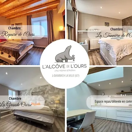 Le Repaire De L'Ours - L'Alcove De L'Ours - Chambre Cosy 2 Pers Dambach-la-Ville Exterior photo